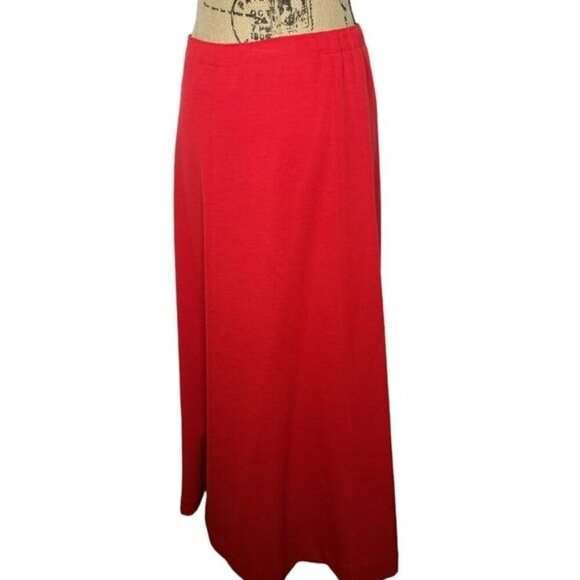 Vintage 60s 70s Mid Century Pendleton Red Wool Maxi Skirt - Picture 2 of 9